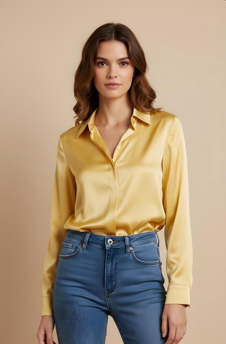 Blusa satinada