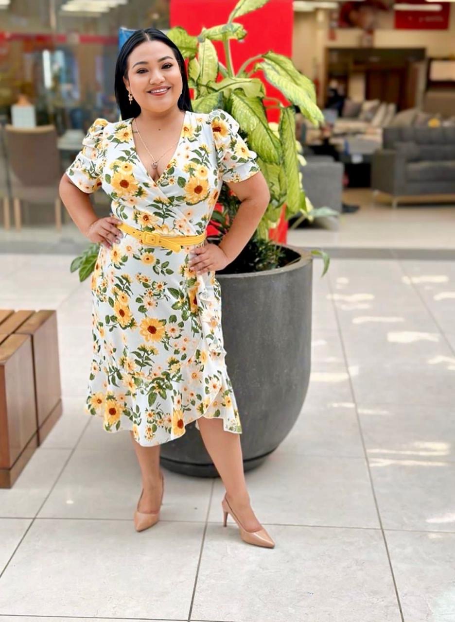 Vestido con girasoles