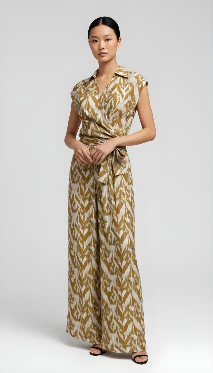 Enterizo estampado media manga