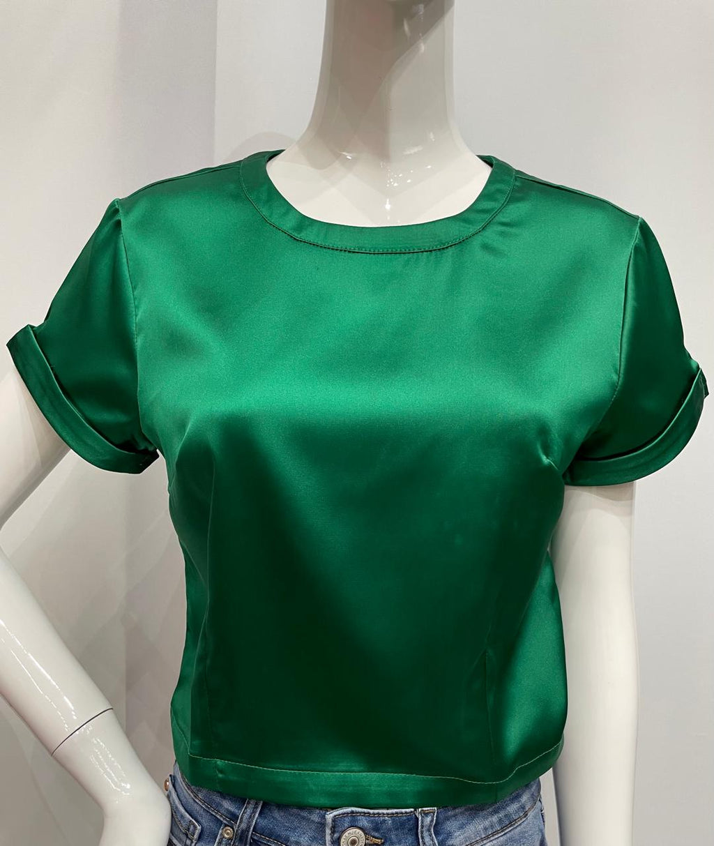 Blusa de satinada