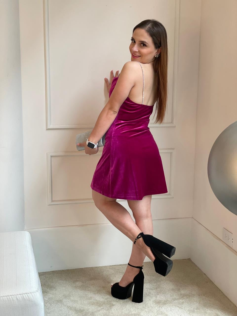 Vestido tirantes brillantes