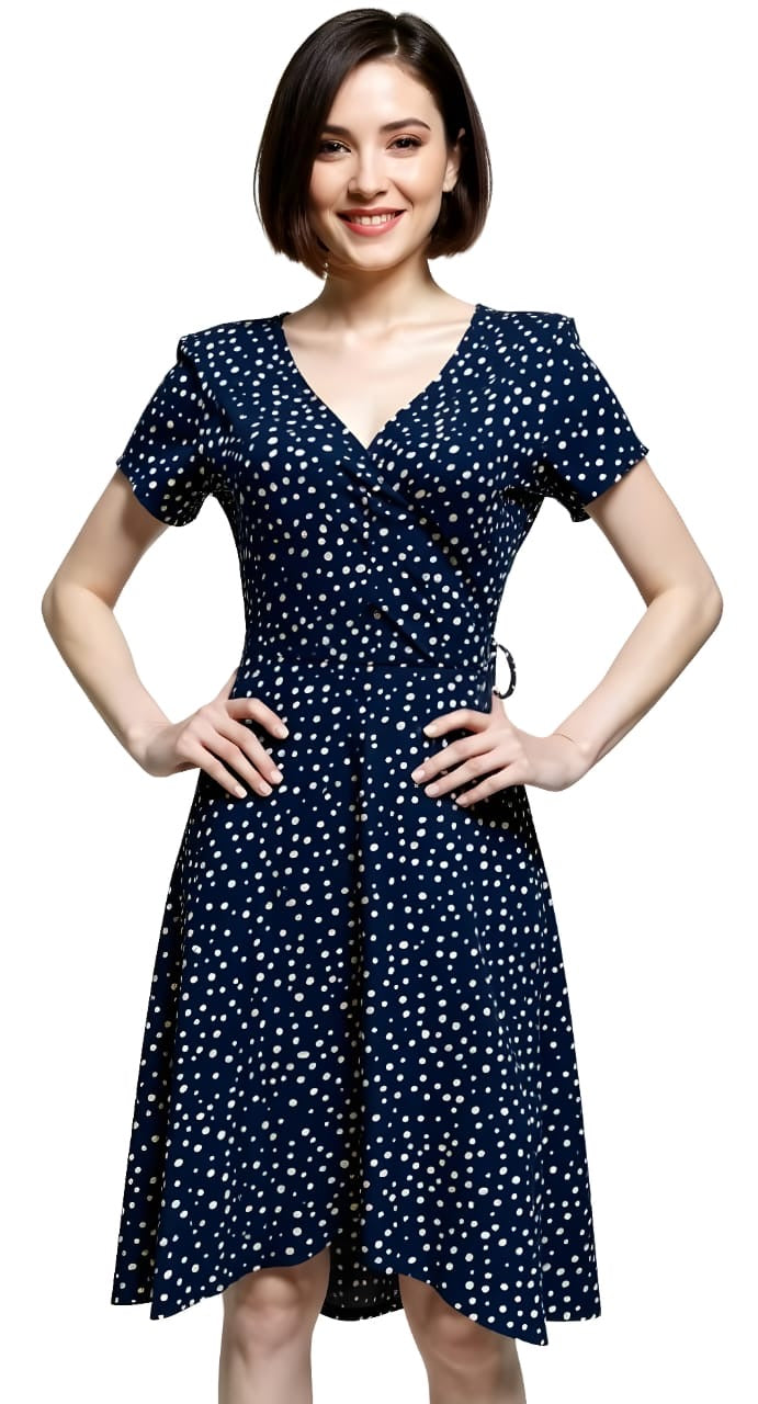 Vestido corto estampado