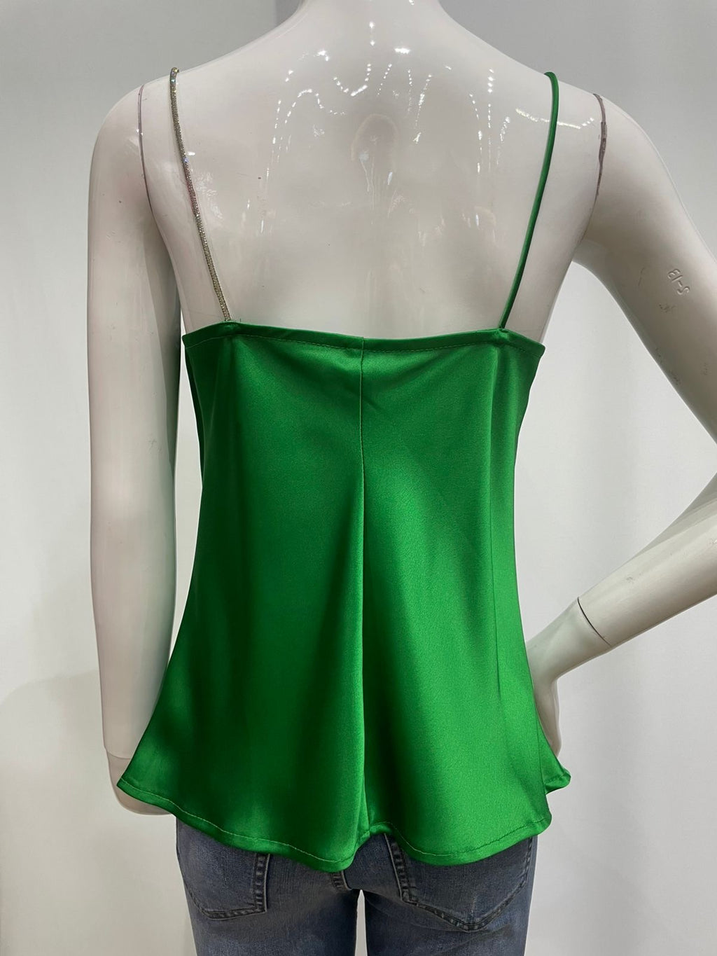 Blusa tirante brillante