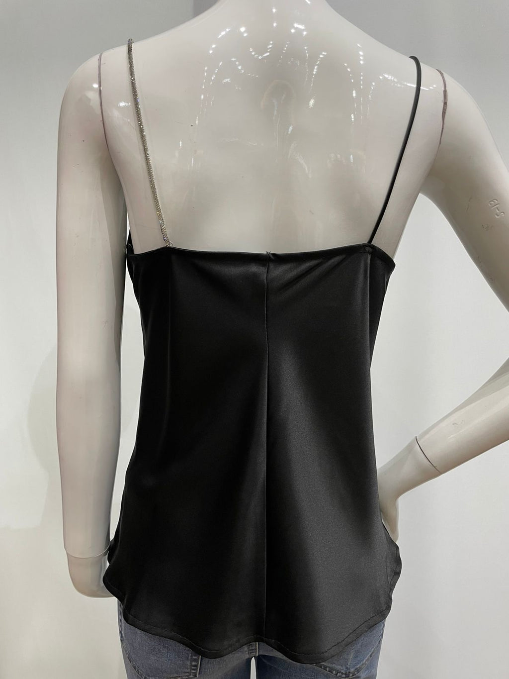 Blusa tirante brillante