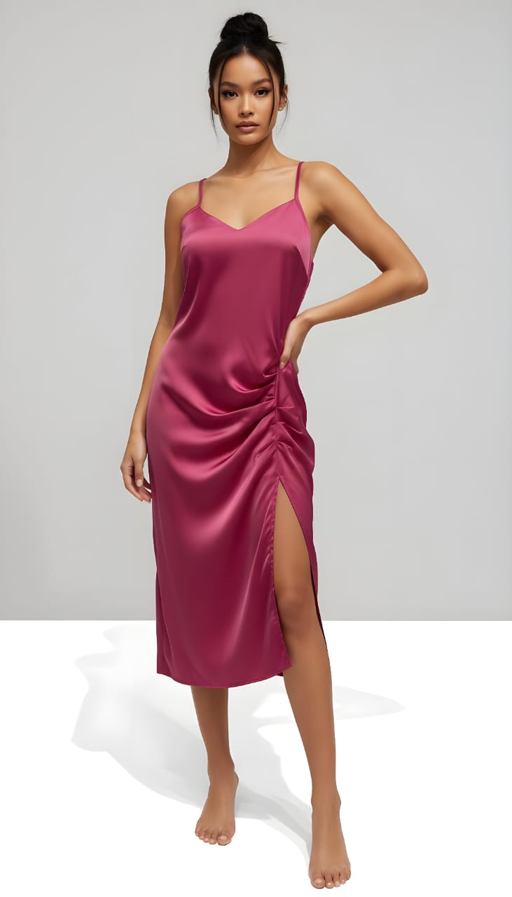 Vestido de tirantes cruzados