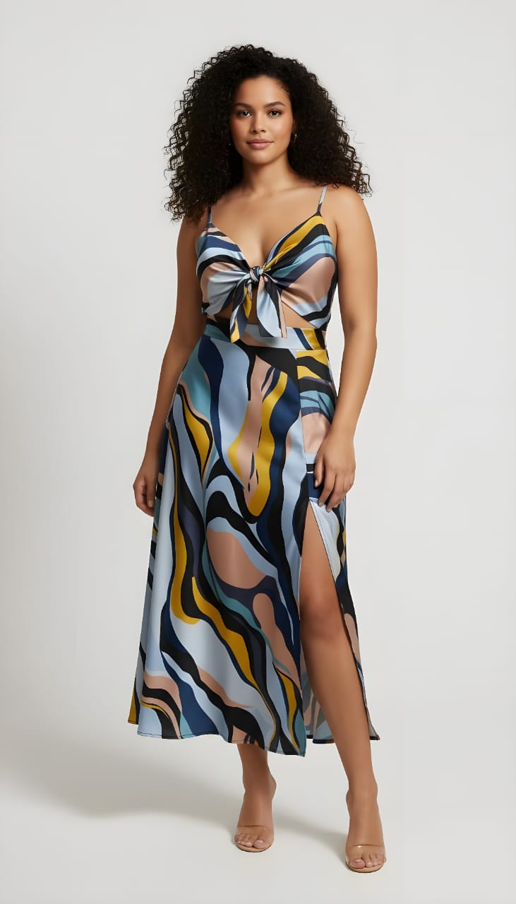 Vestido multicolores