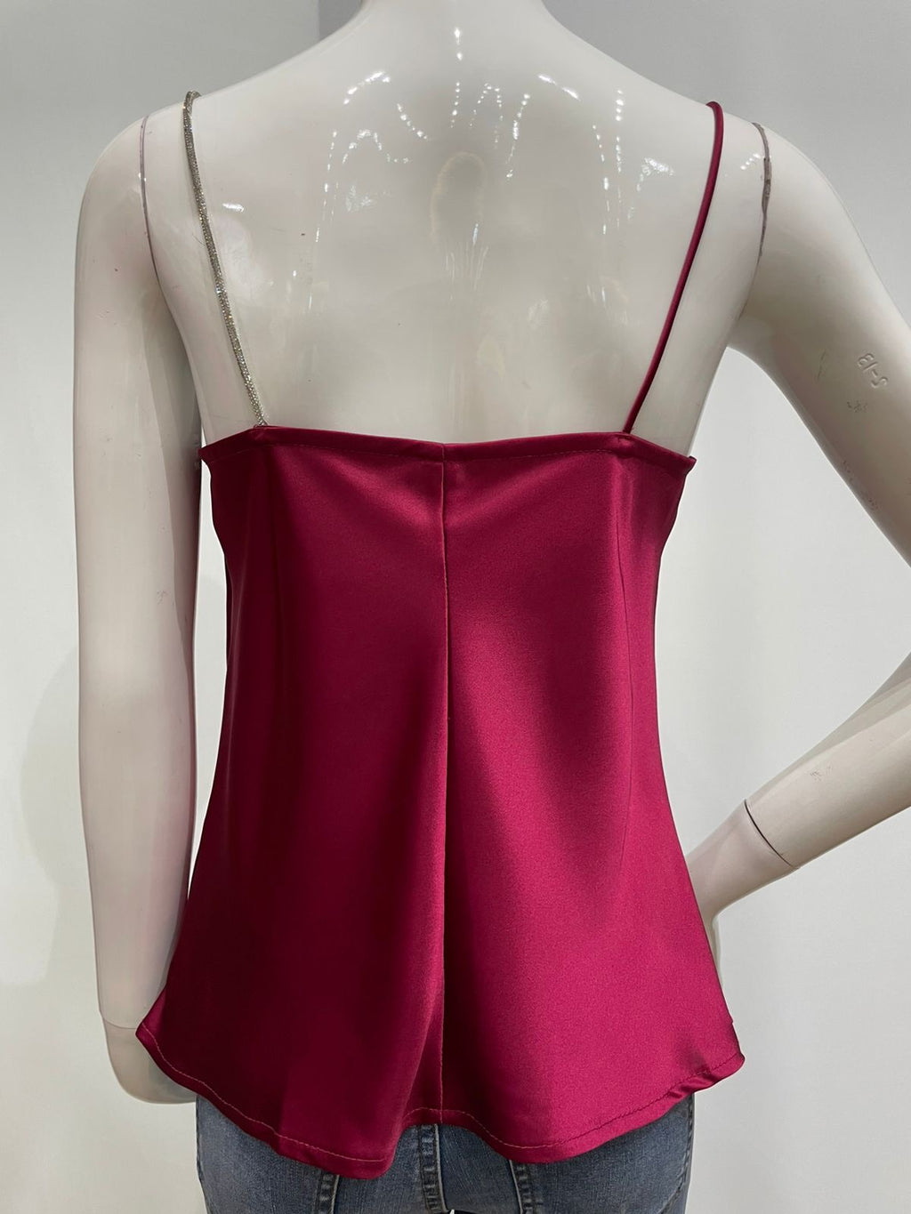 Blusa tirante brillante