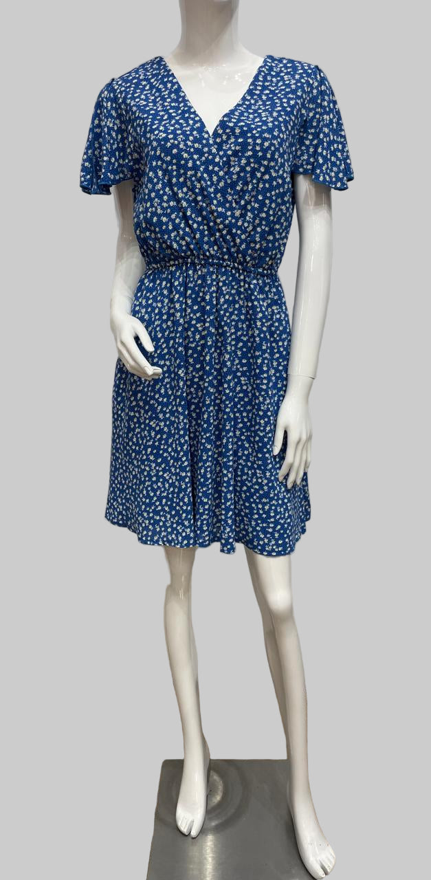 VESTIDO AZUL FLORAL