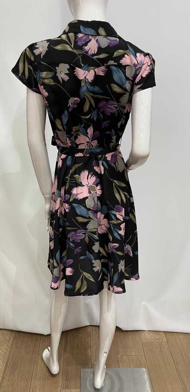 VESTIDO NEGRO FLORAL
