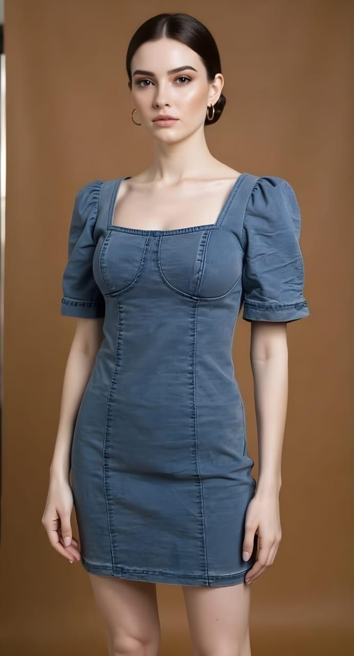 VESTIDO DE LONA STRECH