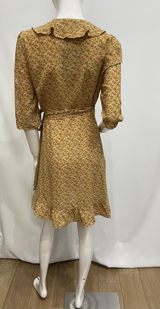 VESTIDO FLORAL MANGA 3/4