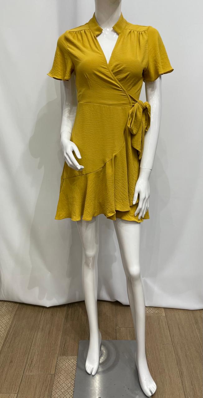 VESTIDO CORTO TRASLAPADO