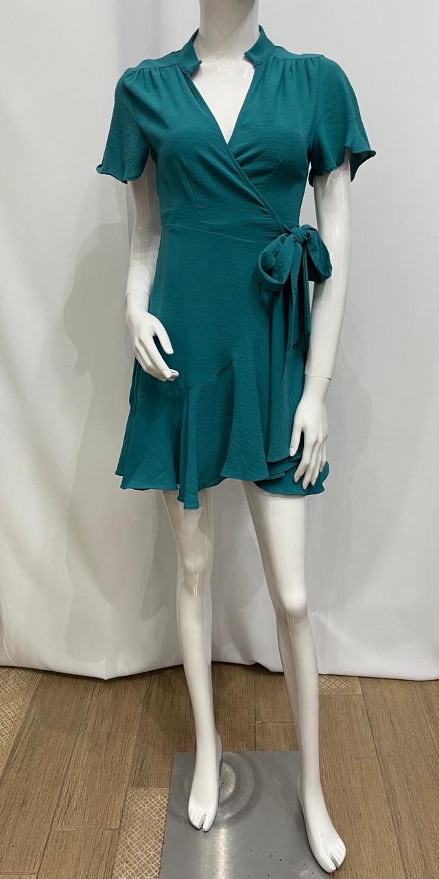 VESTIDO CORTO TRASLAPADO