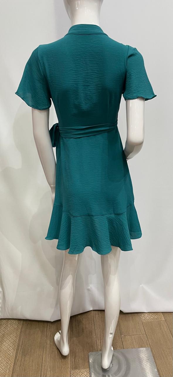 VESTIDO CORTO TRASLAPADO