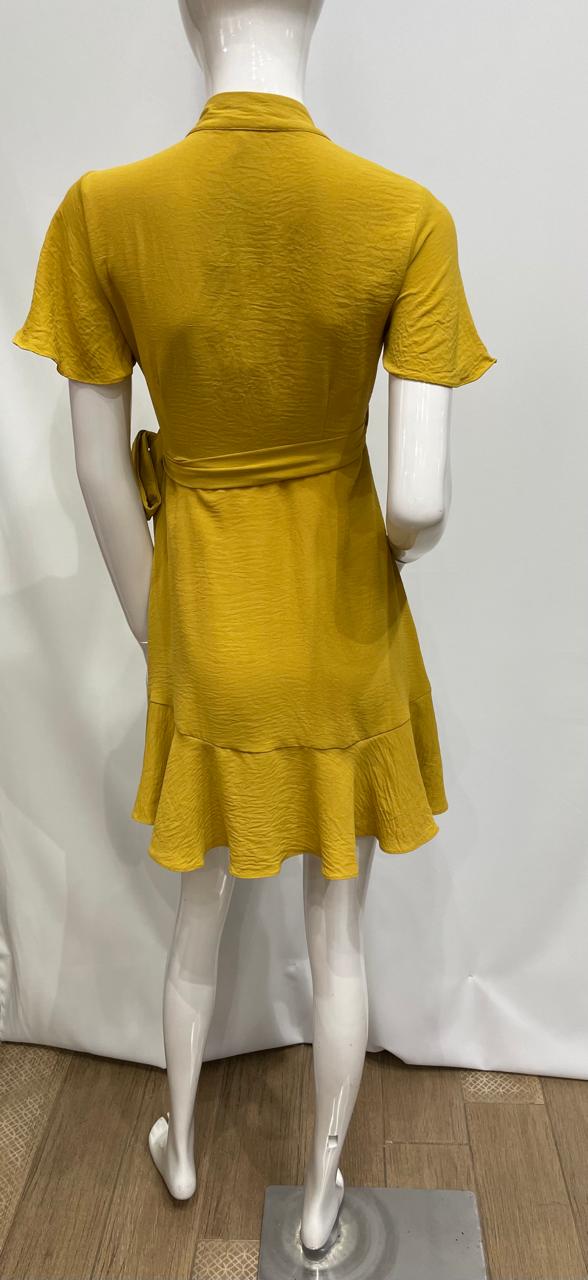 VESTIDO CORTO TRASLAPADO