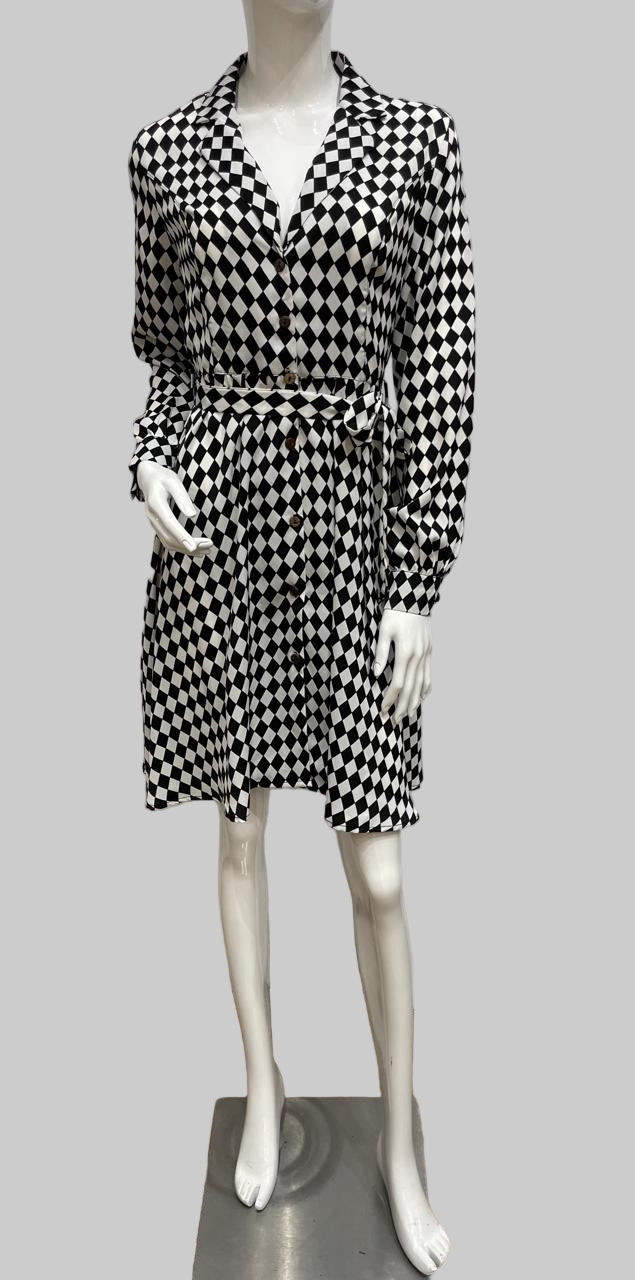 VESTIDO FLOJO DE ROMBOS