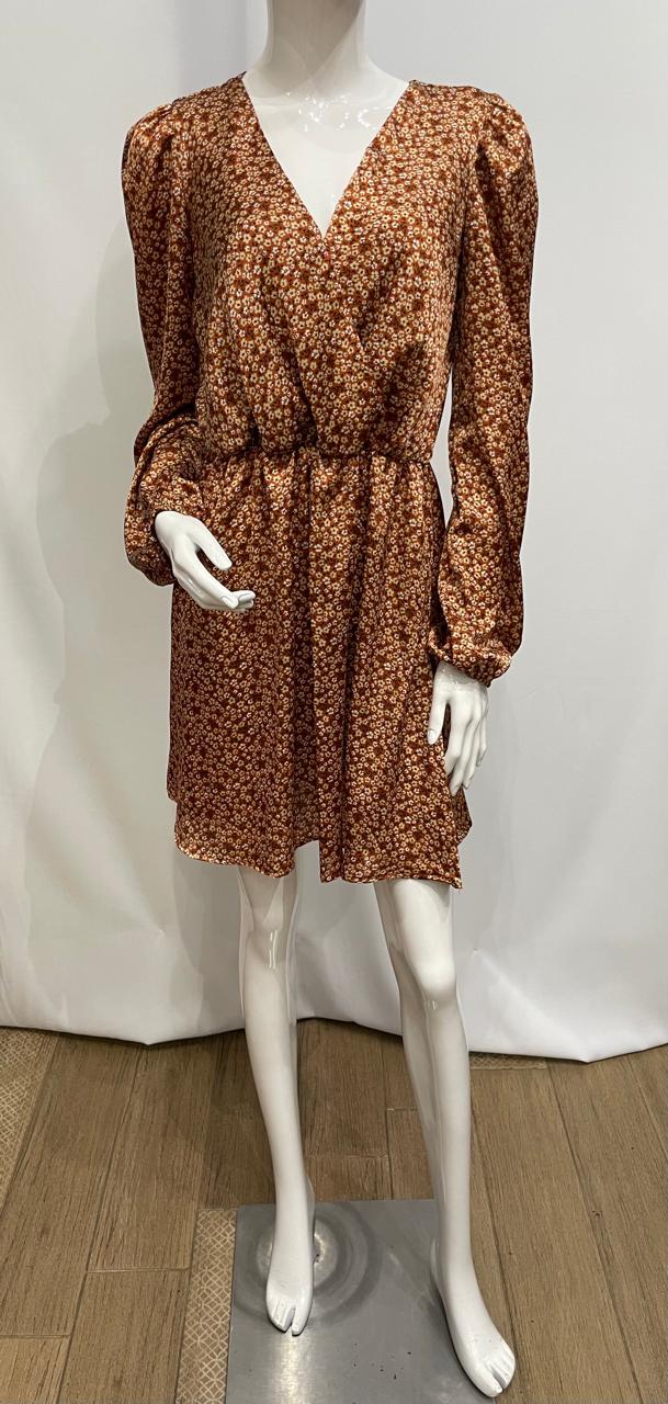 VESTIDO FLORAL MANGA LARGA