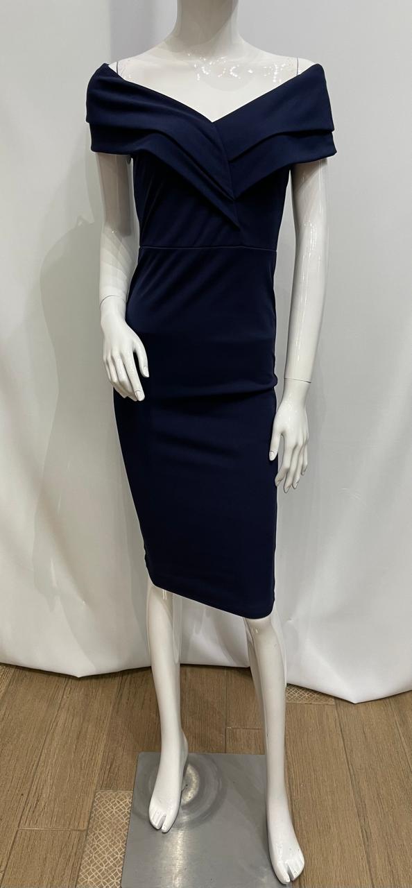 VESTIDO TALLADO HOMBROS CAIDOS