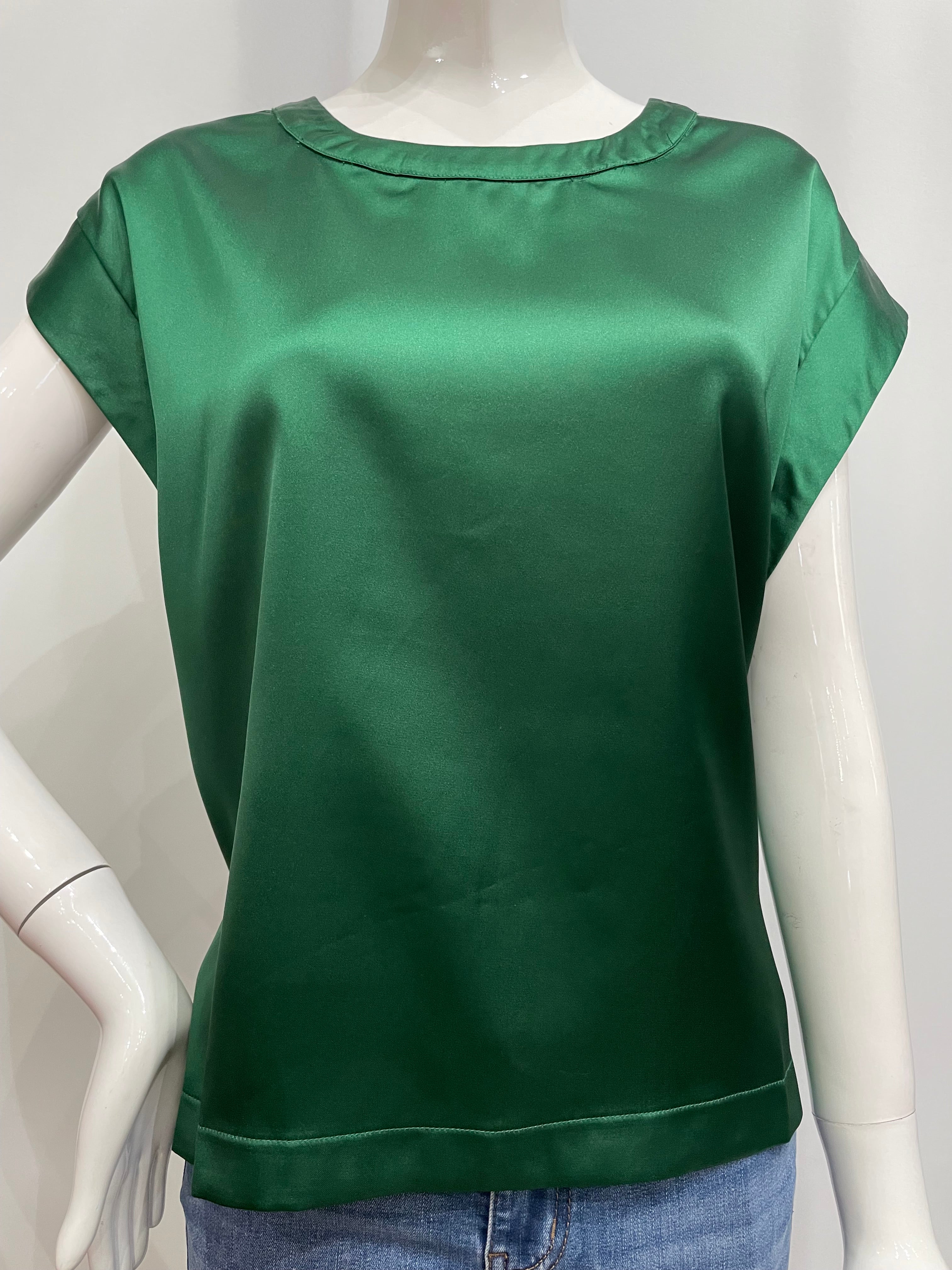 Blusa satén holgada