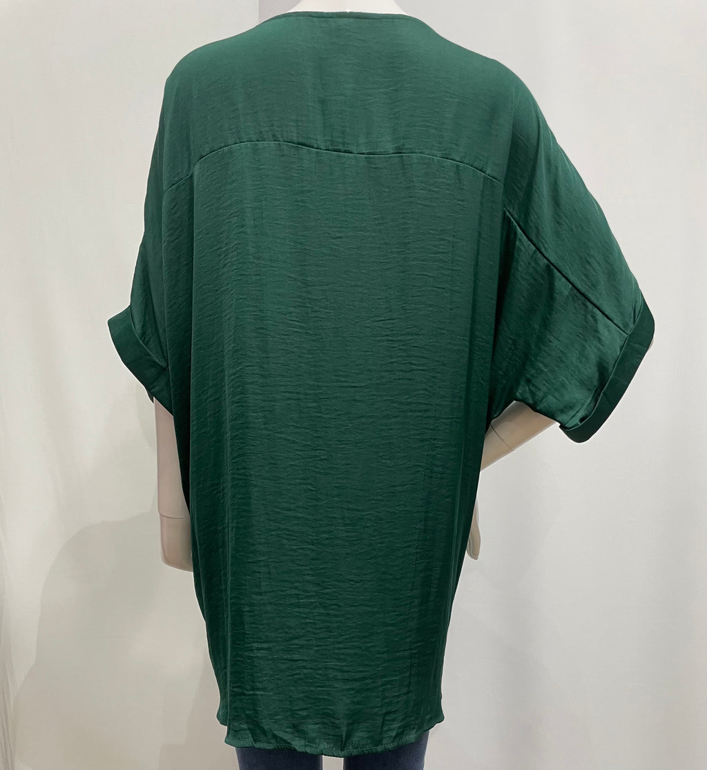 Blusa cuello V holgada