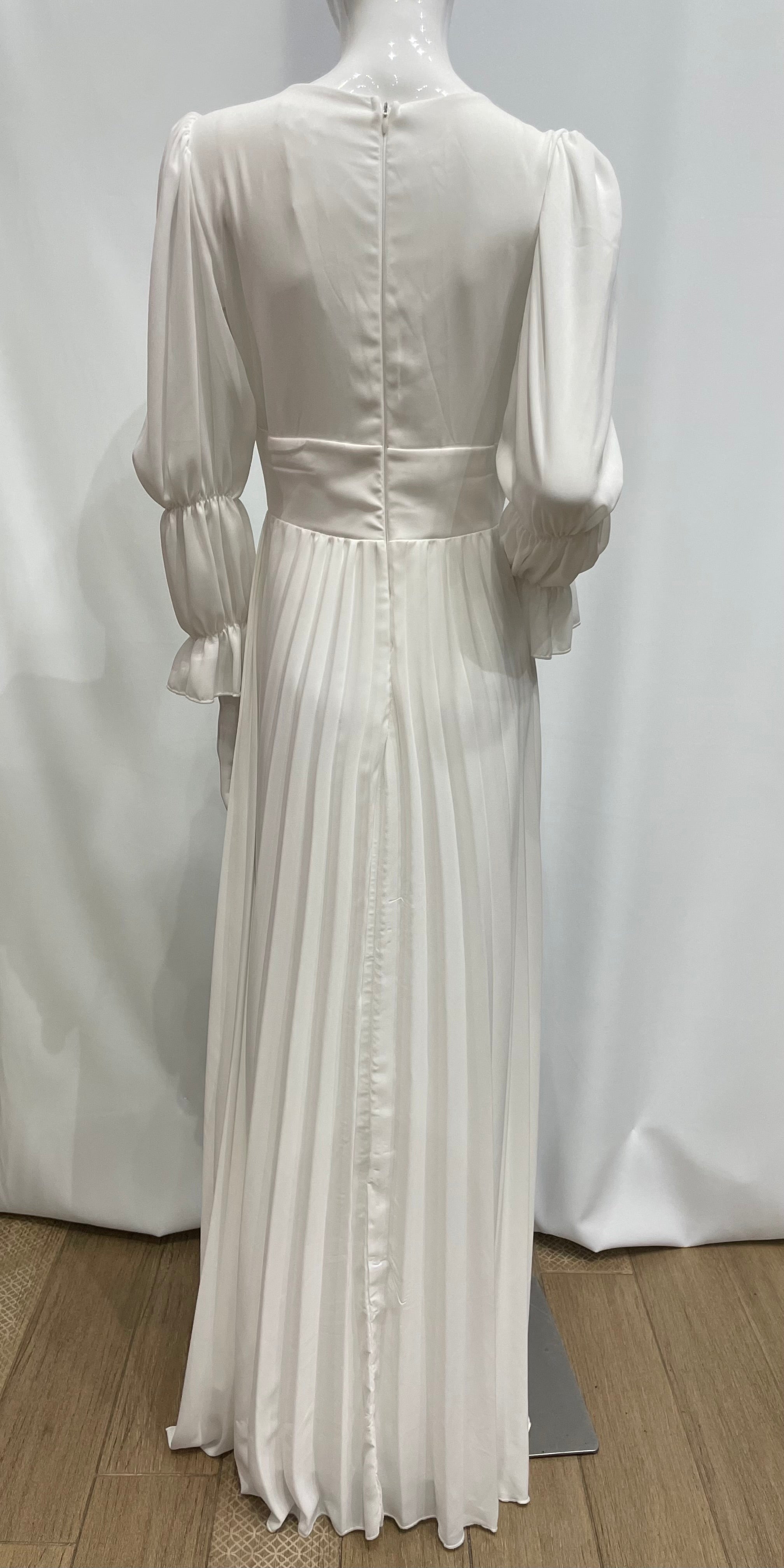 Vestido largo plisado