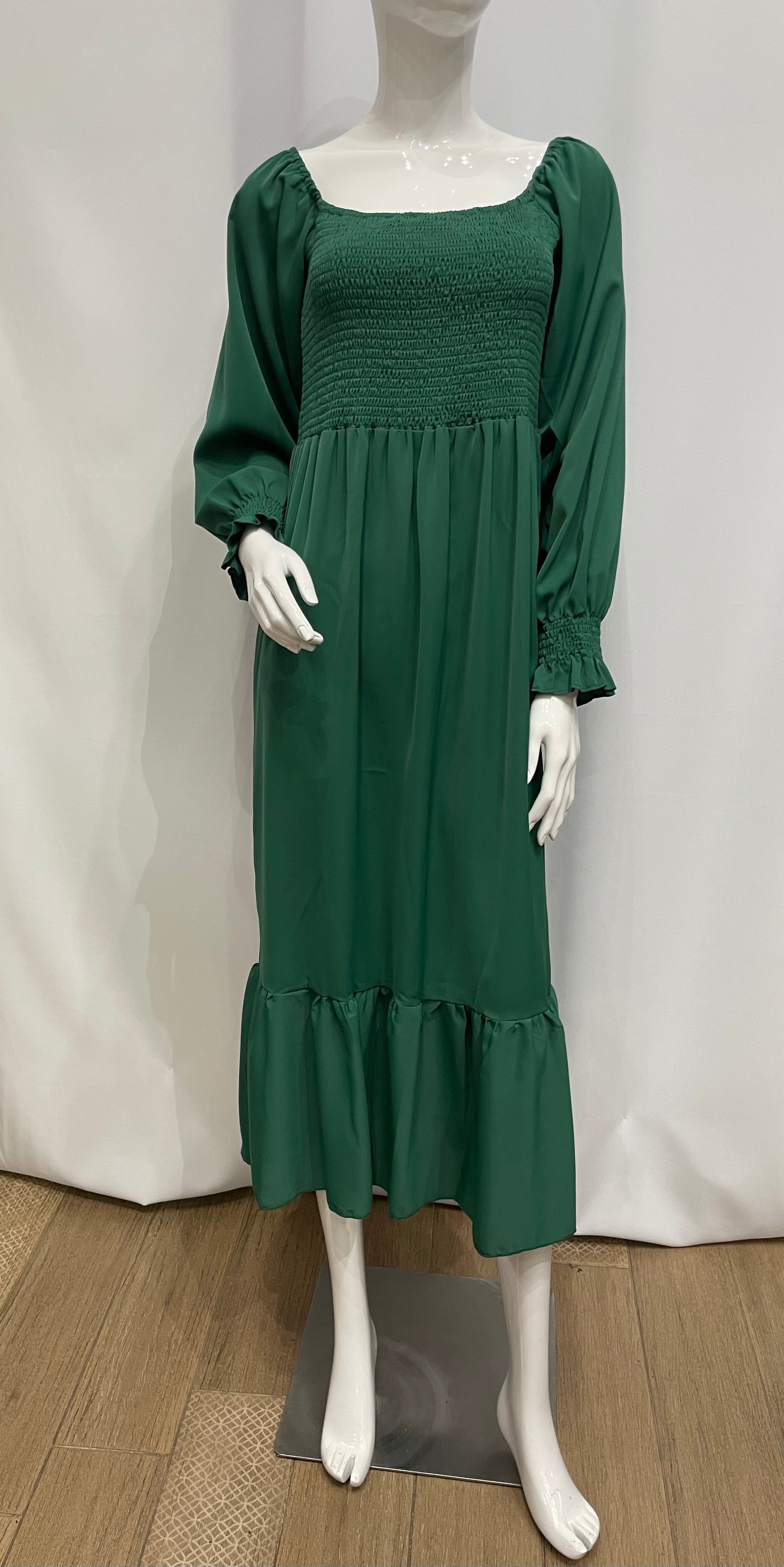 Vestido escote cuadrado