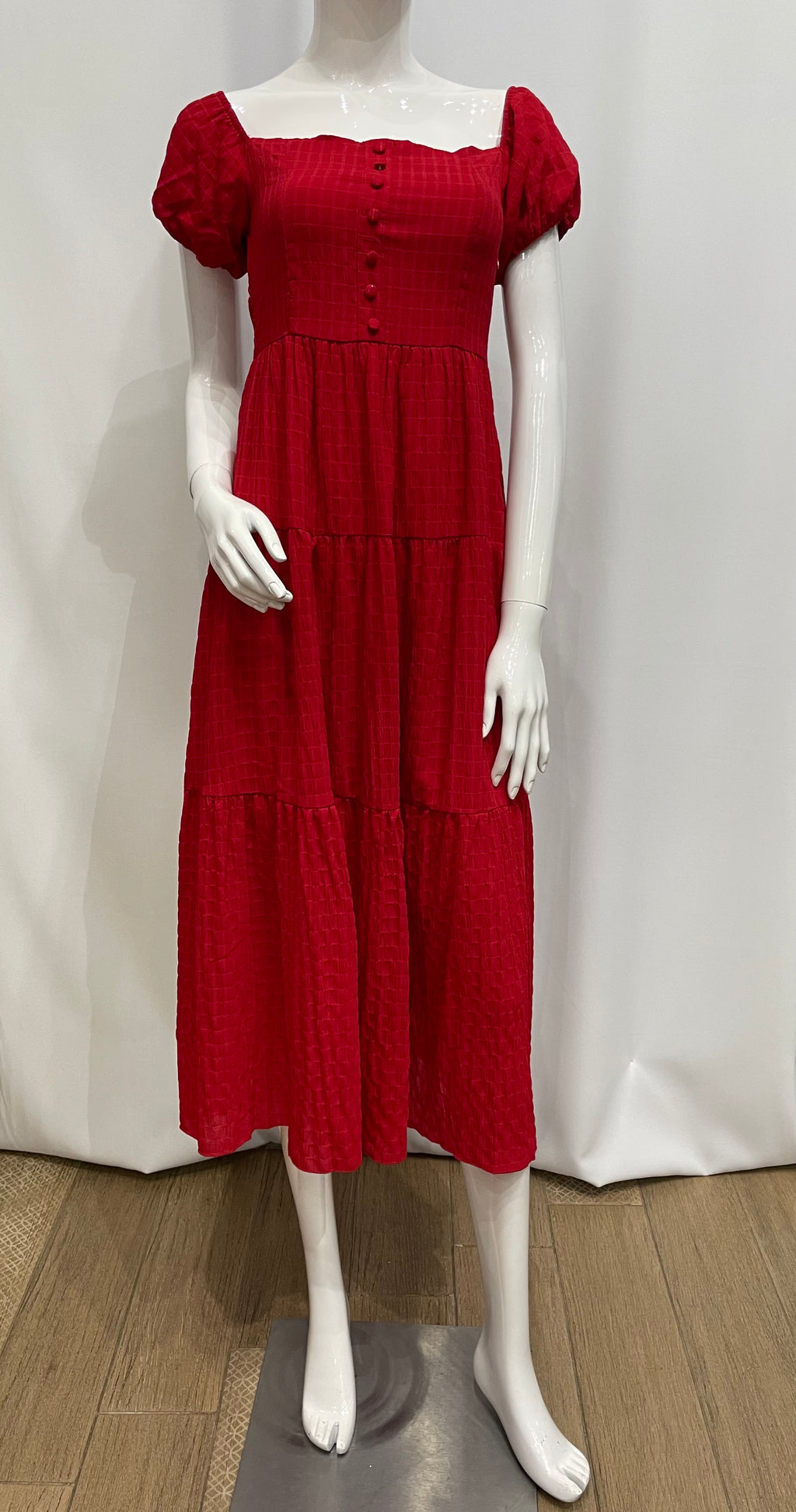 Vestido escote cuadrado