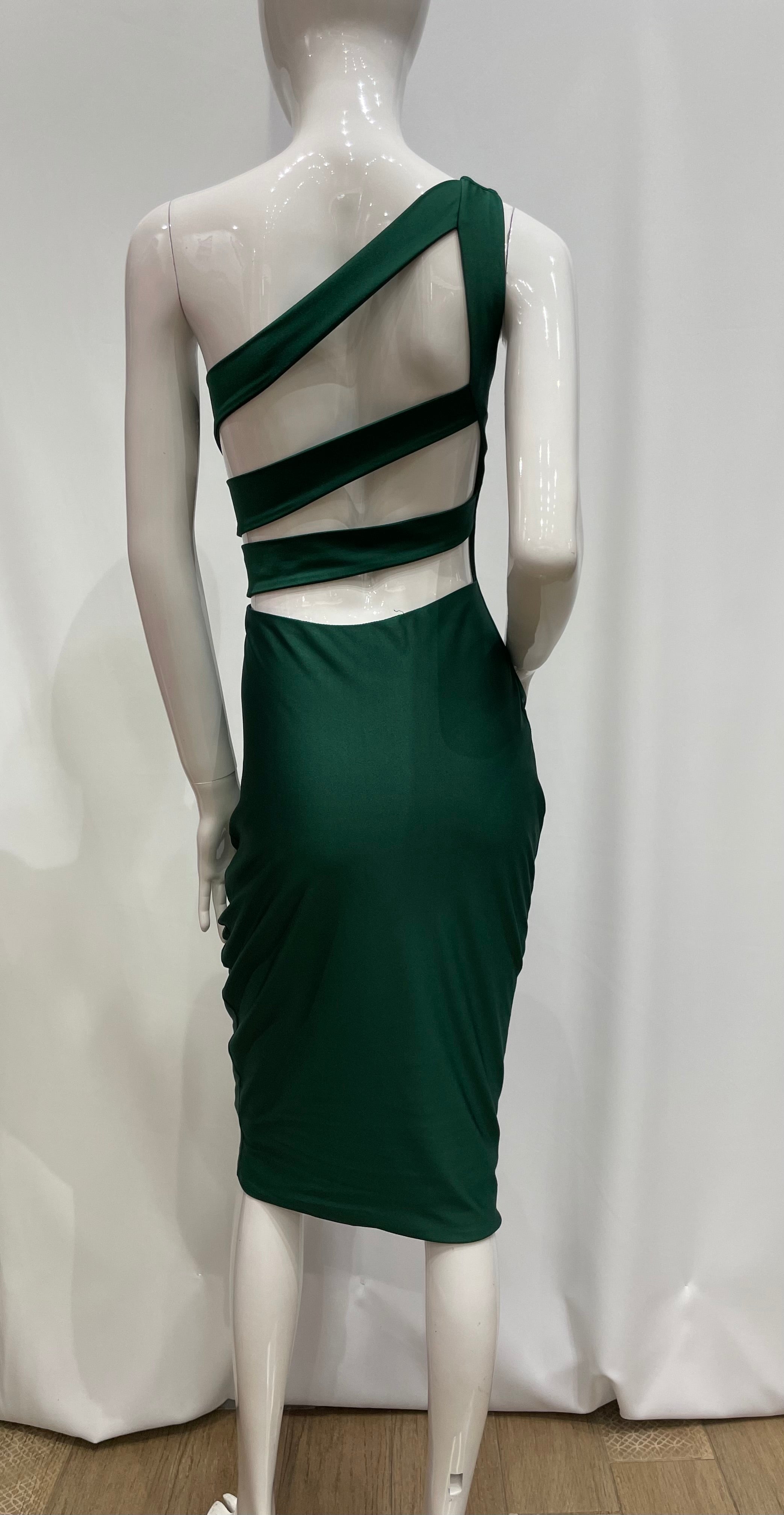 Vestido largo tallado