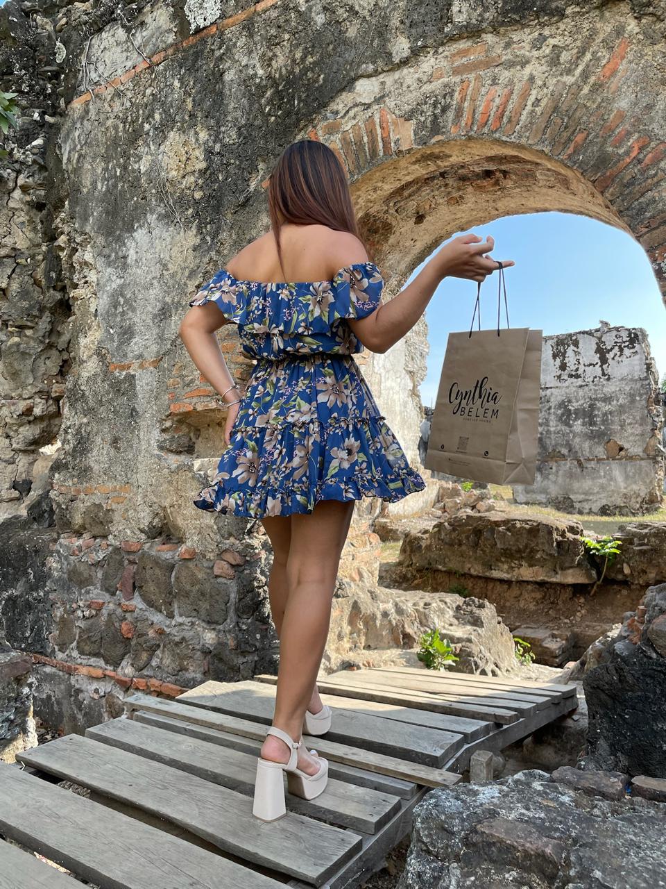 VESTIDO HOMBROS CAIDOS