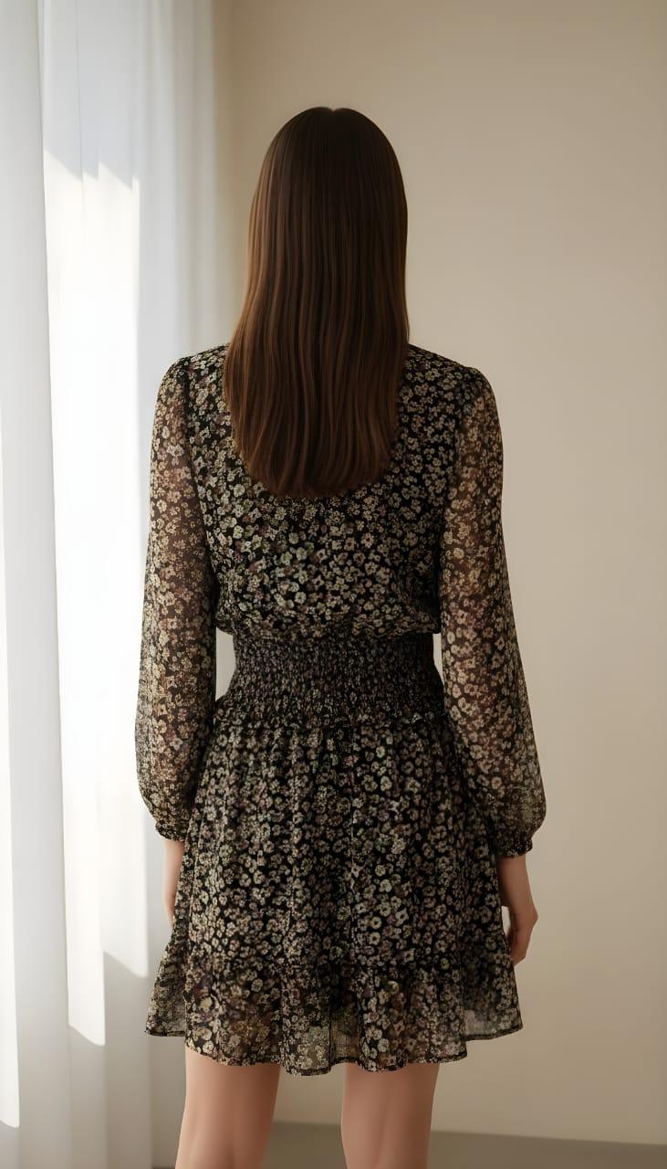 VESTIDO CHIFON FLOREADO