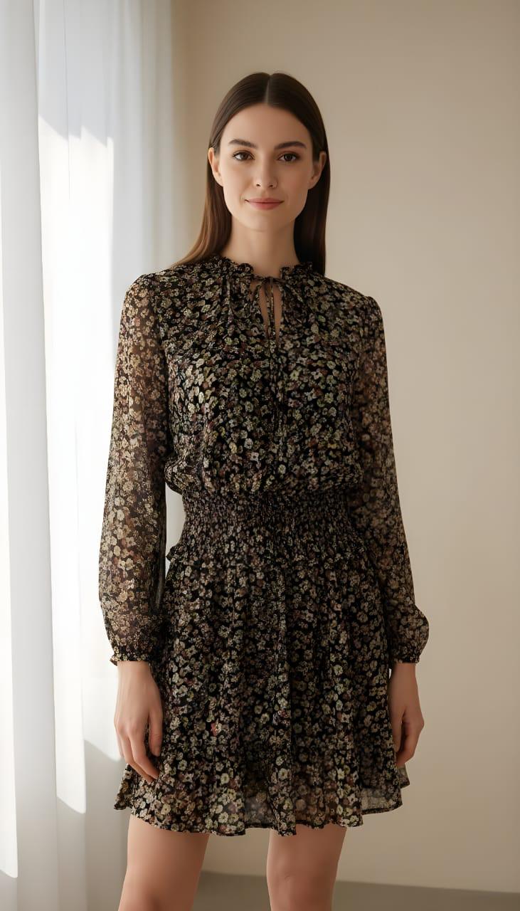 VESTIDO CHIFON FLOREADO