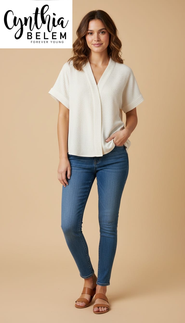 Blusa holgada con textura