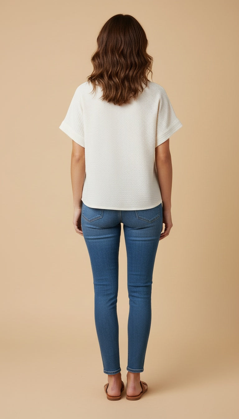 Blusa holgada con textura