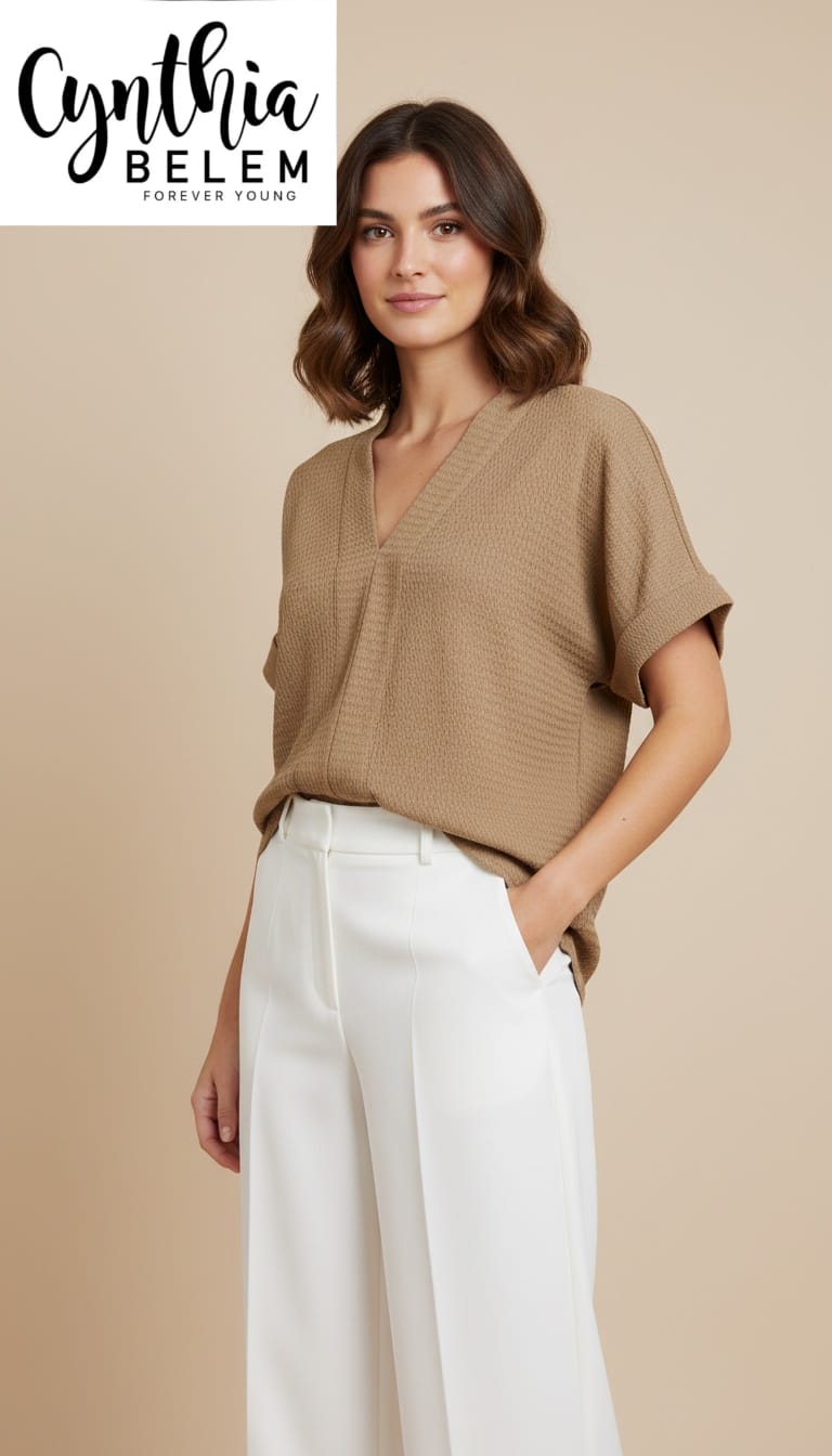 Blusa holgada con textura