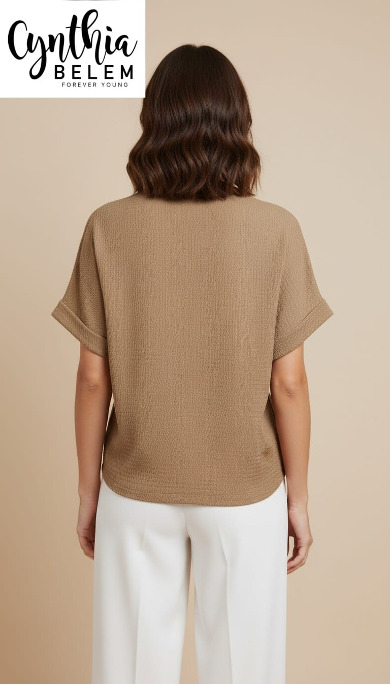 Blusa holgada con textura