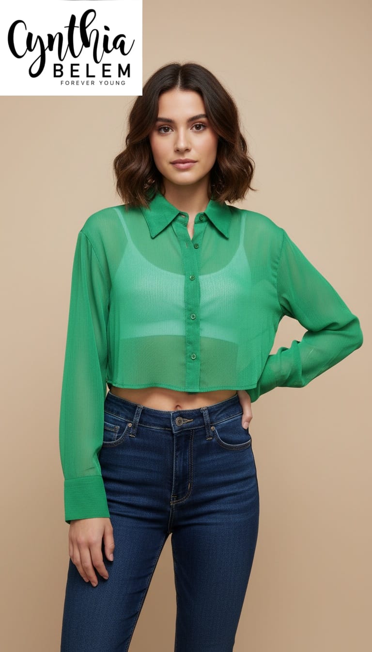 Blusa transparente