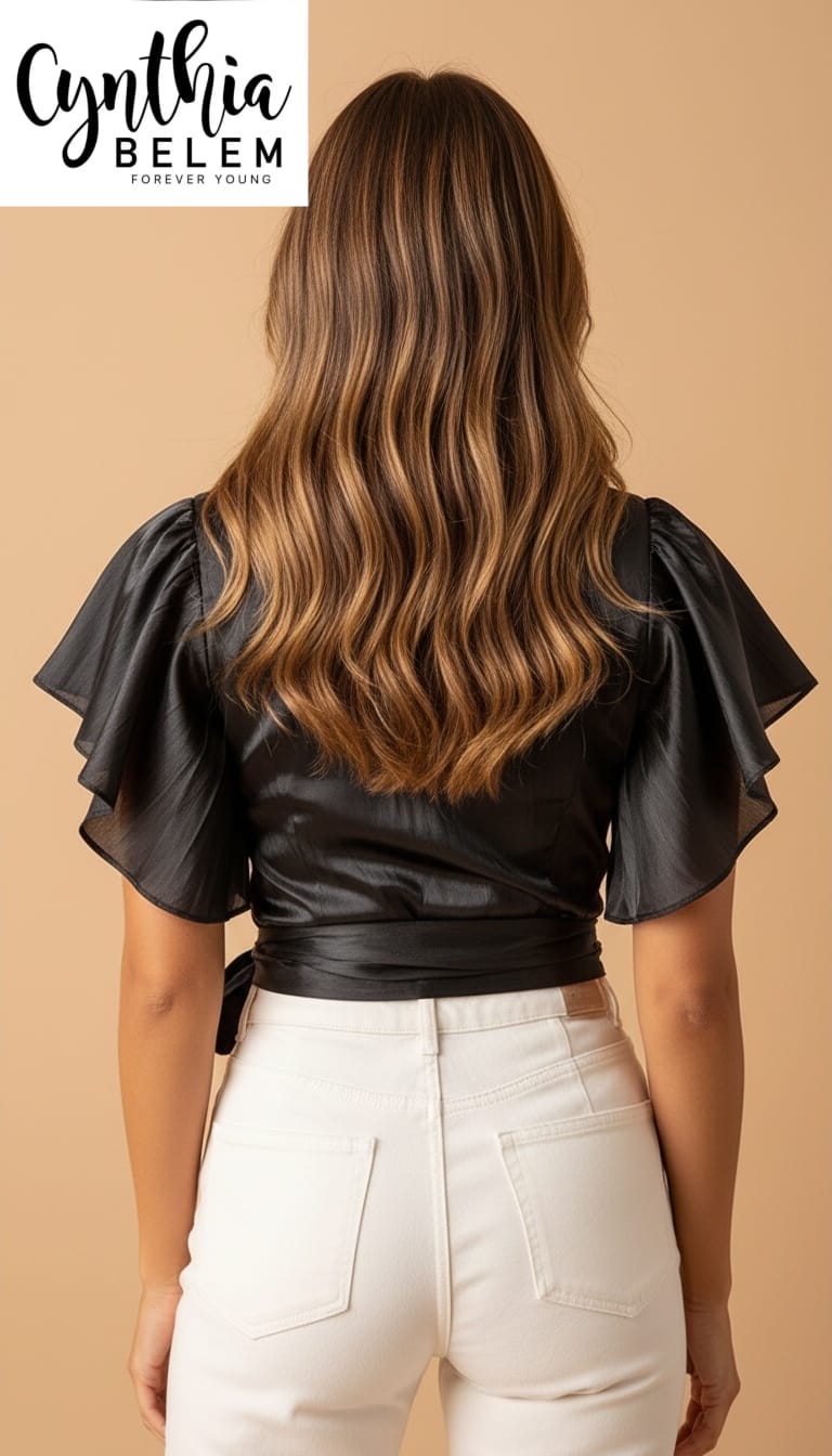 Blusa negra elegante