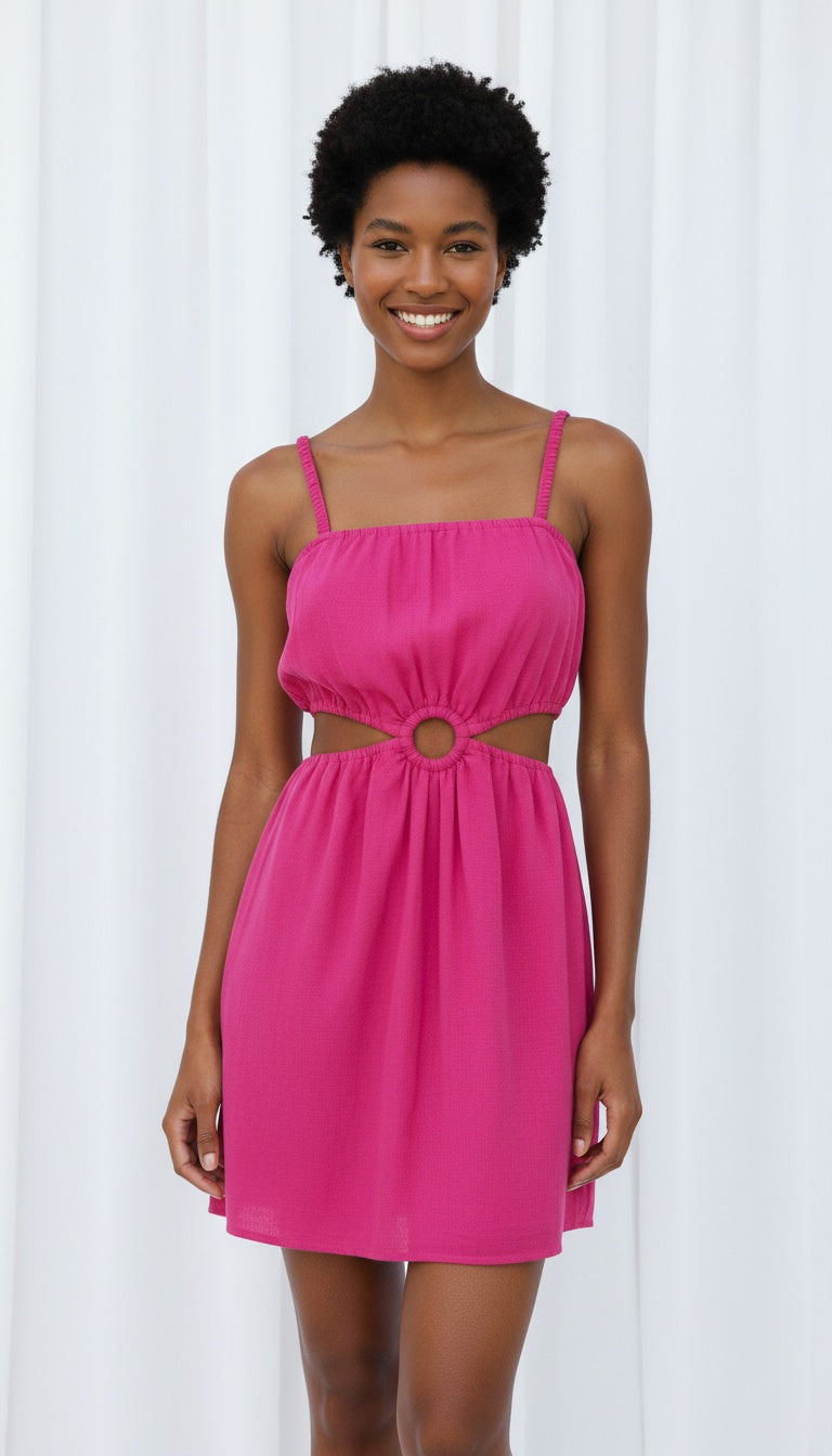 VESTIDO UNIDO DE CINTURA