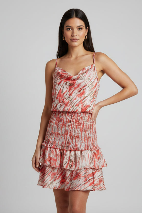 VESTIDO ESTAMPADO CORTO