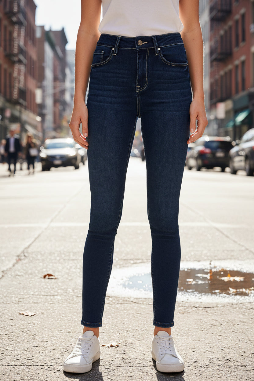 PANTALON COSTURAS BLANCAS ENJEAN