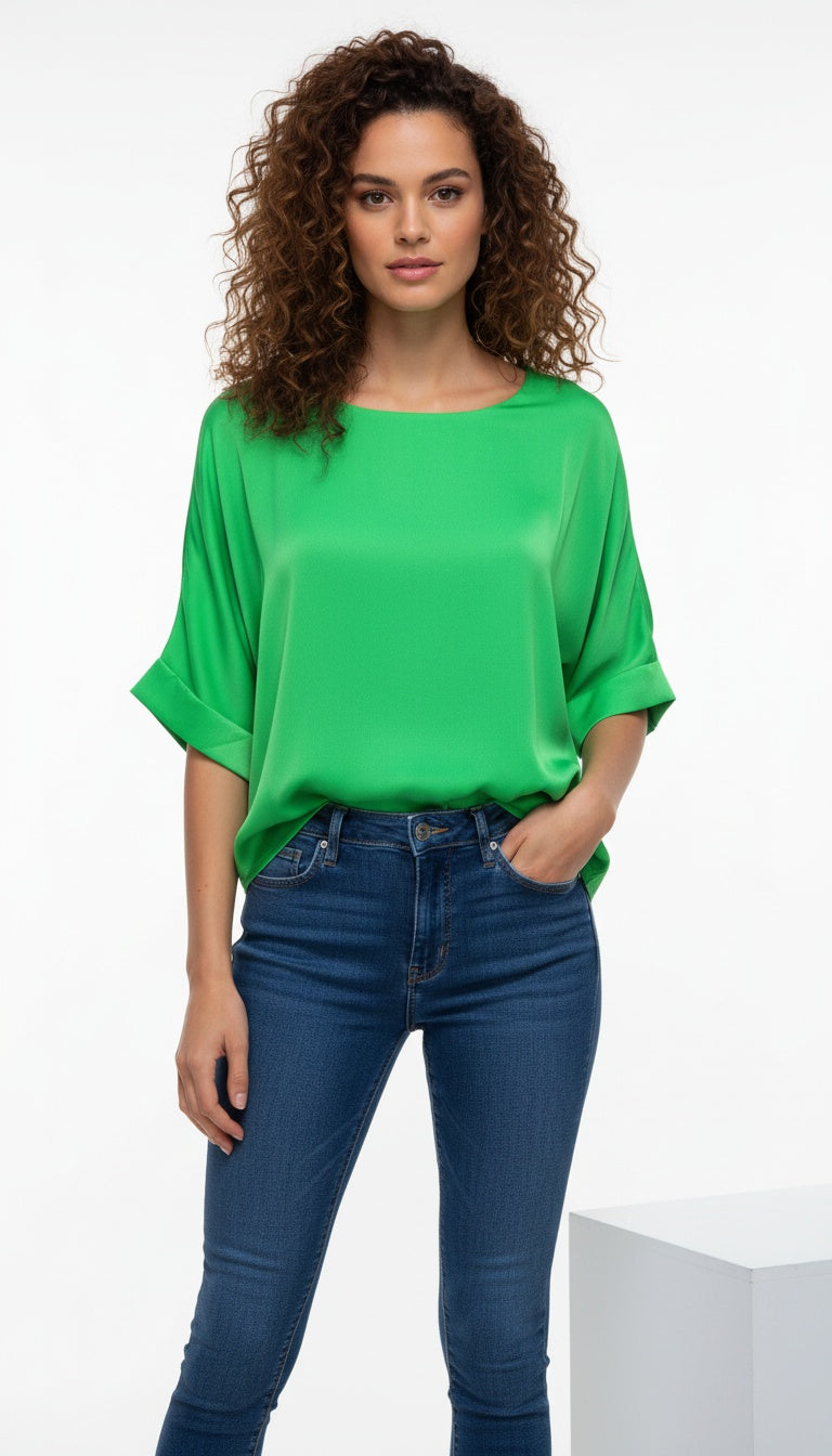 Blusa suelta y fluida