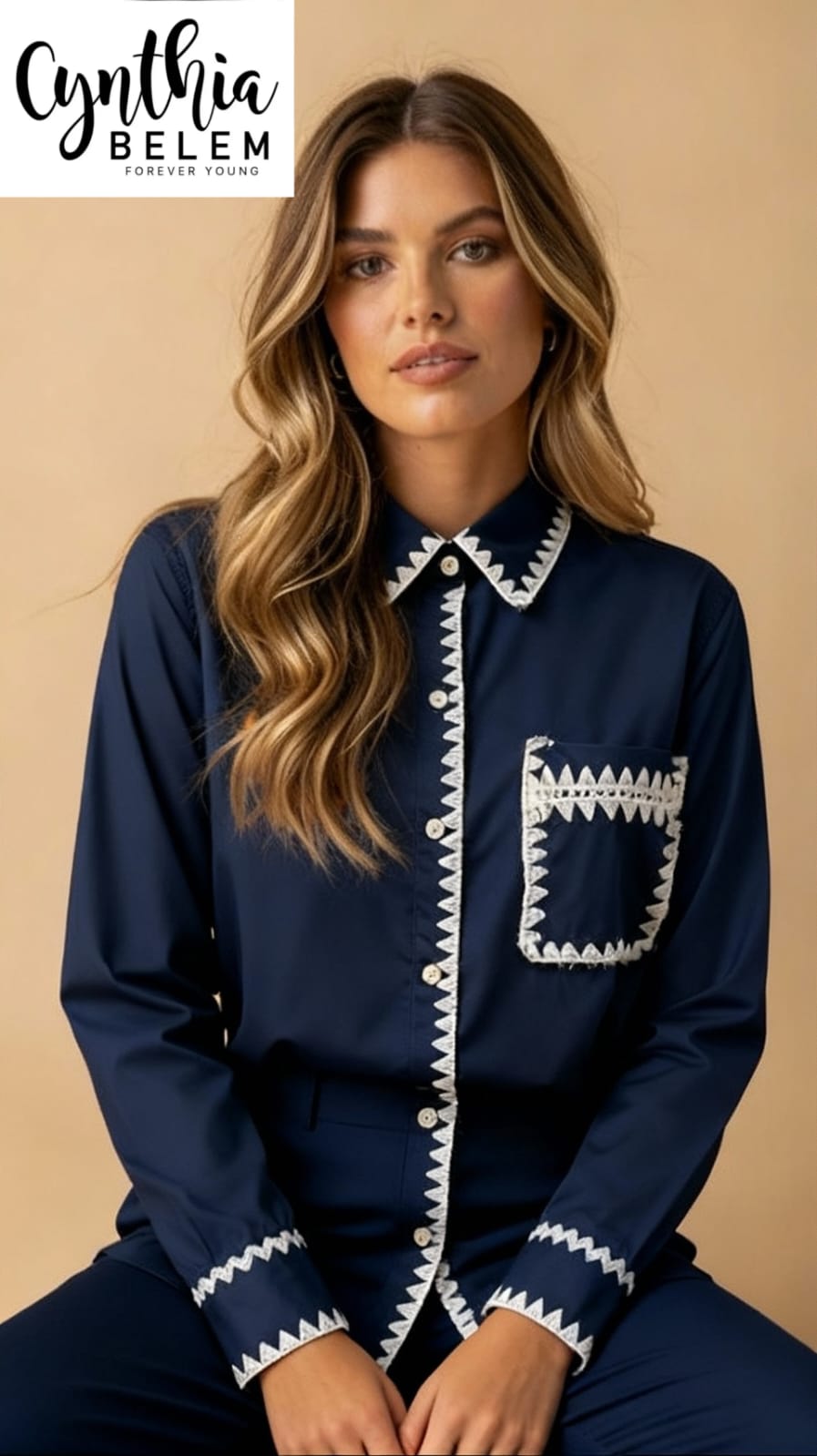 BLUSA TIPO VAQUERA MANGA LARGA