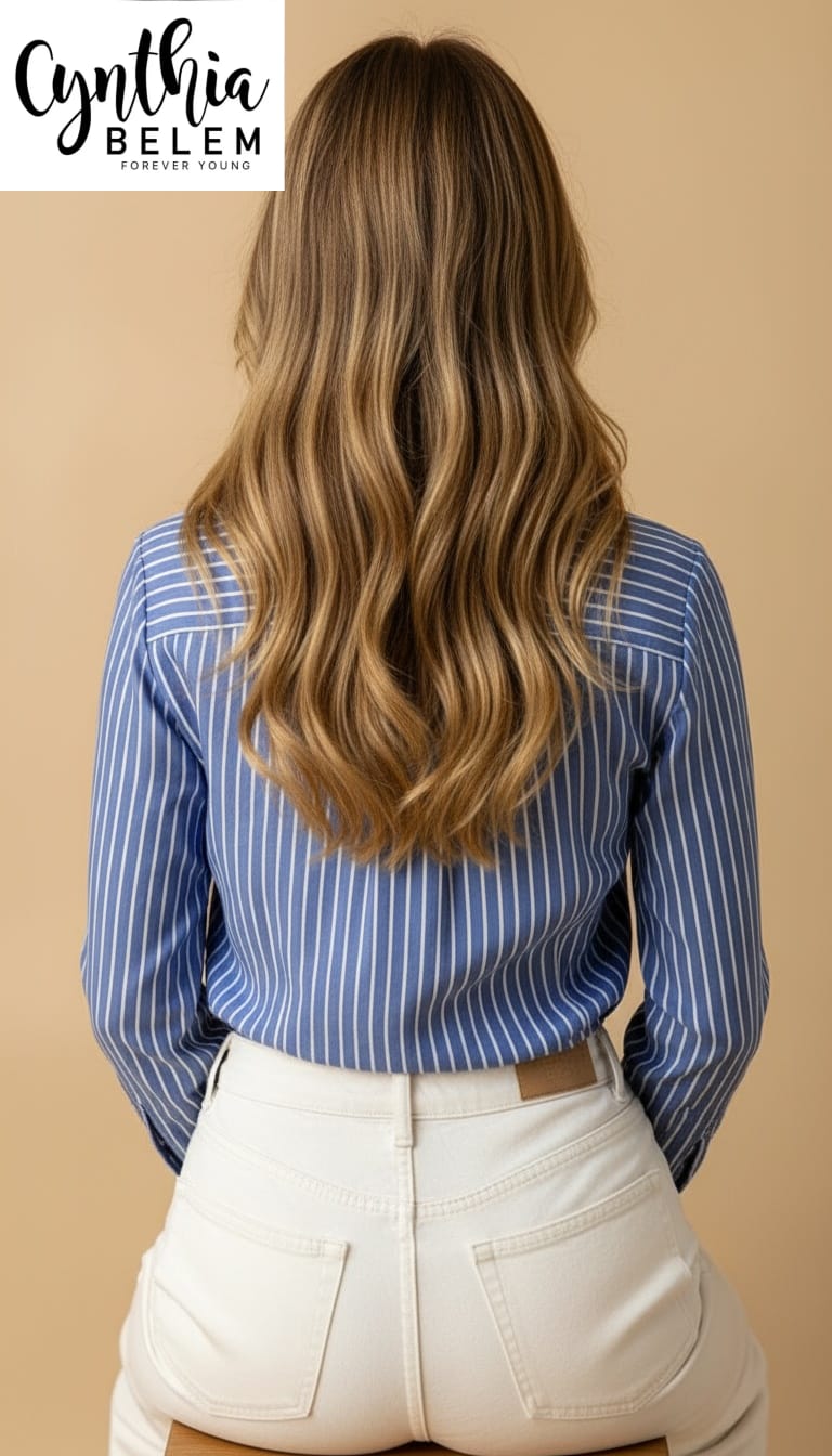 Blusa manga larga rayada