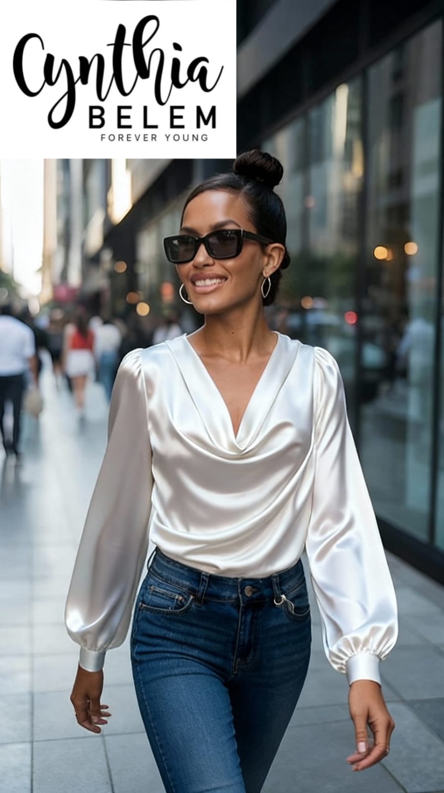 Blusa cuello drapeado