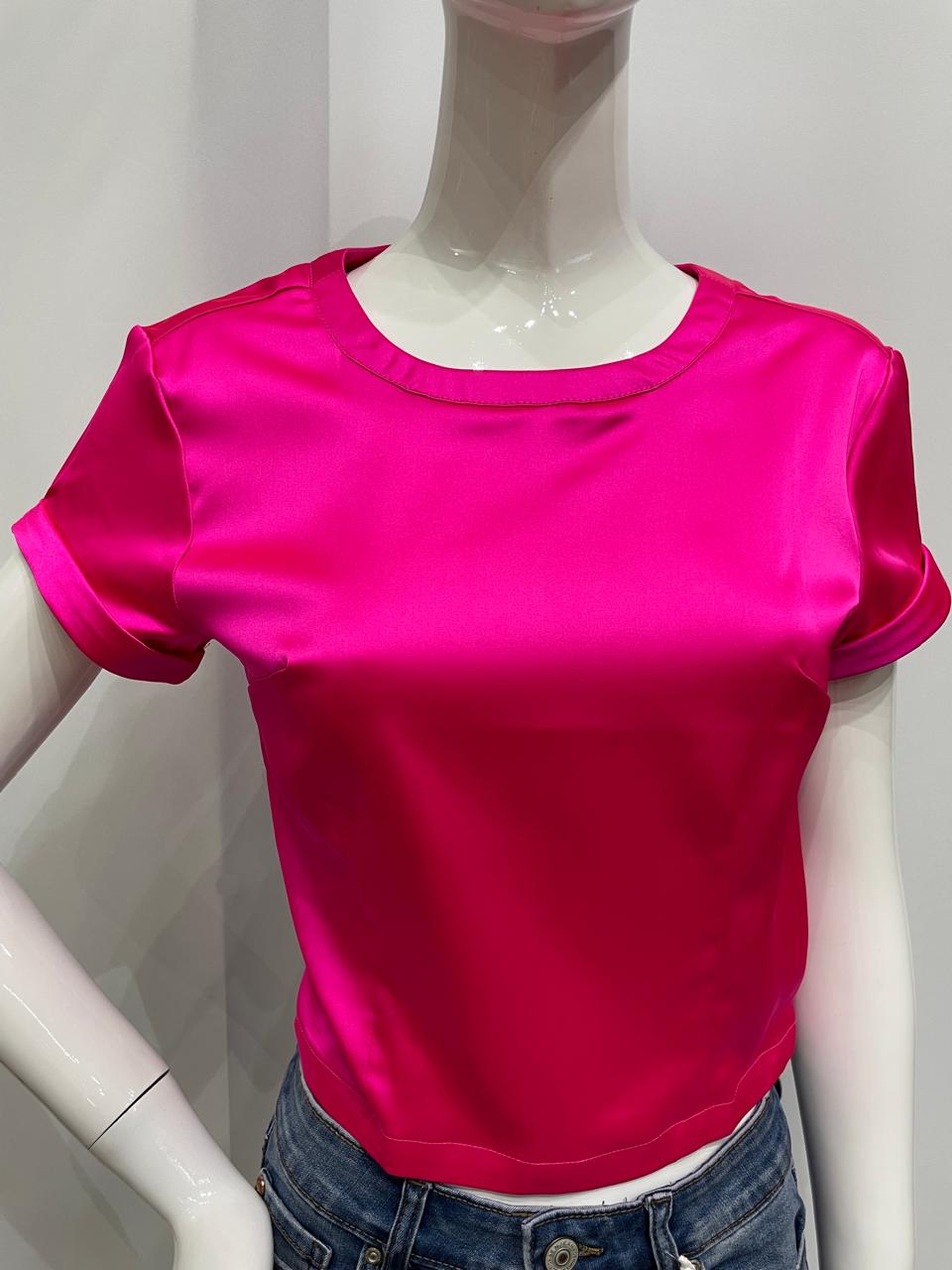 Blusa de satinada