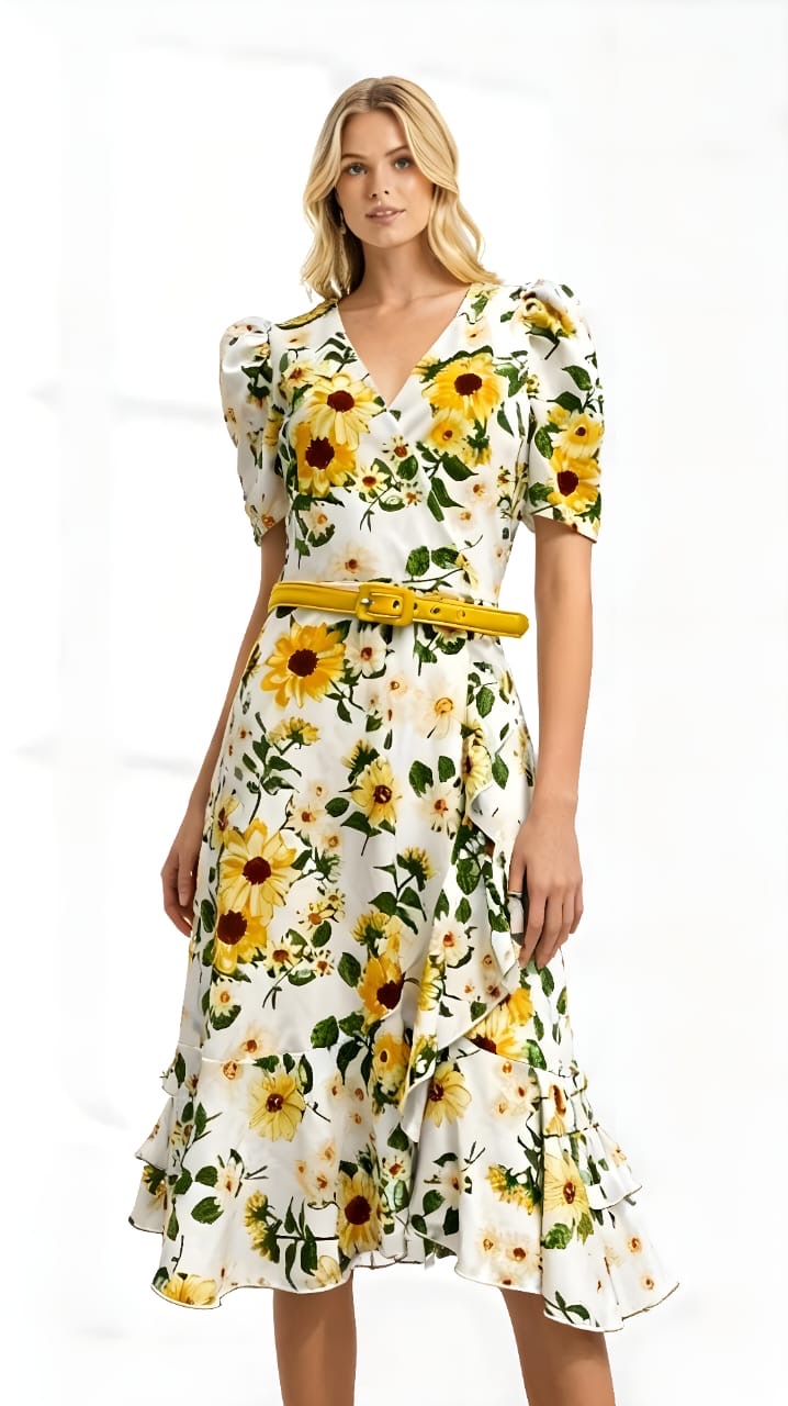 Vestido con girasoles