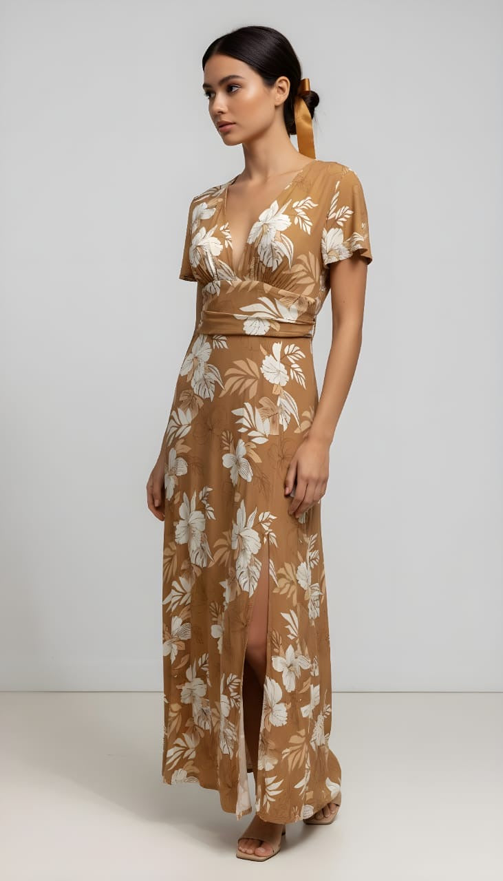 Vestido estampado floral