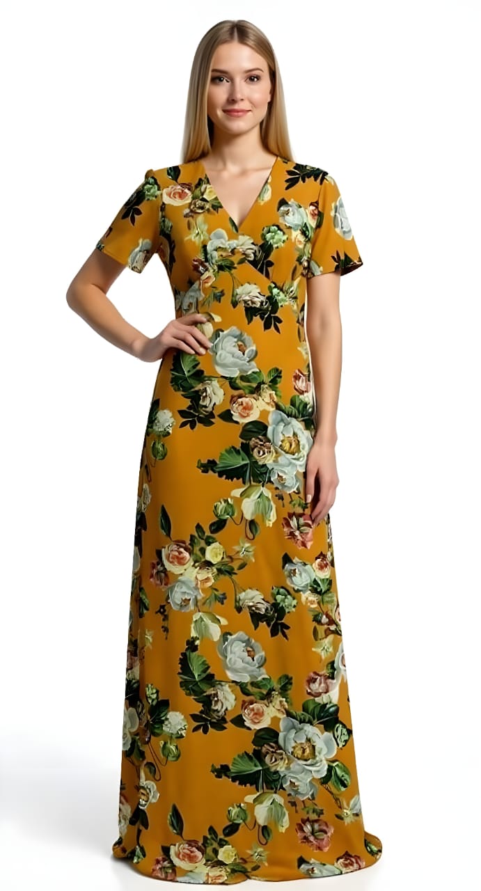 Vestido largo floral