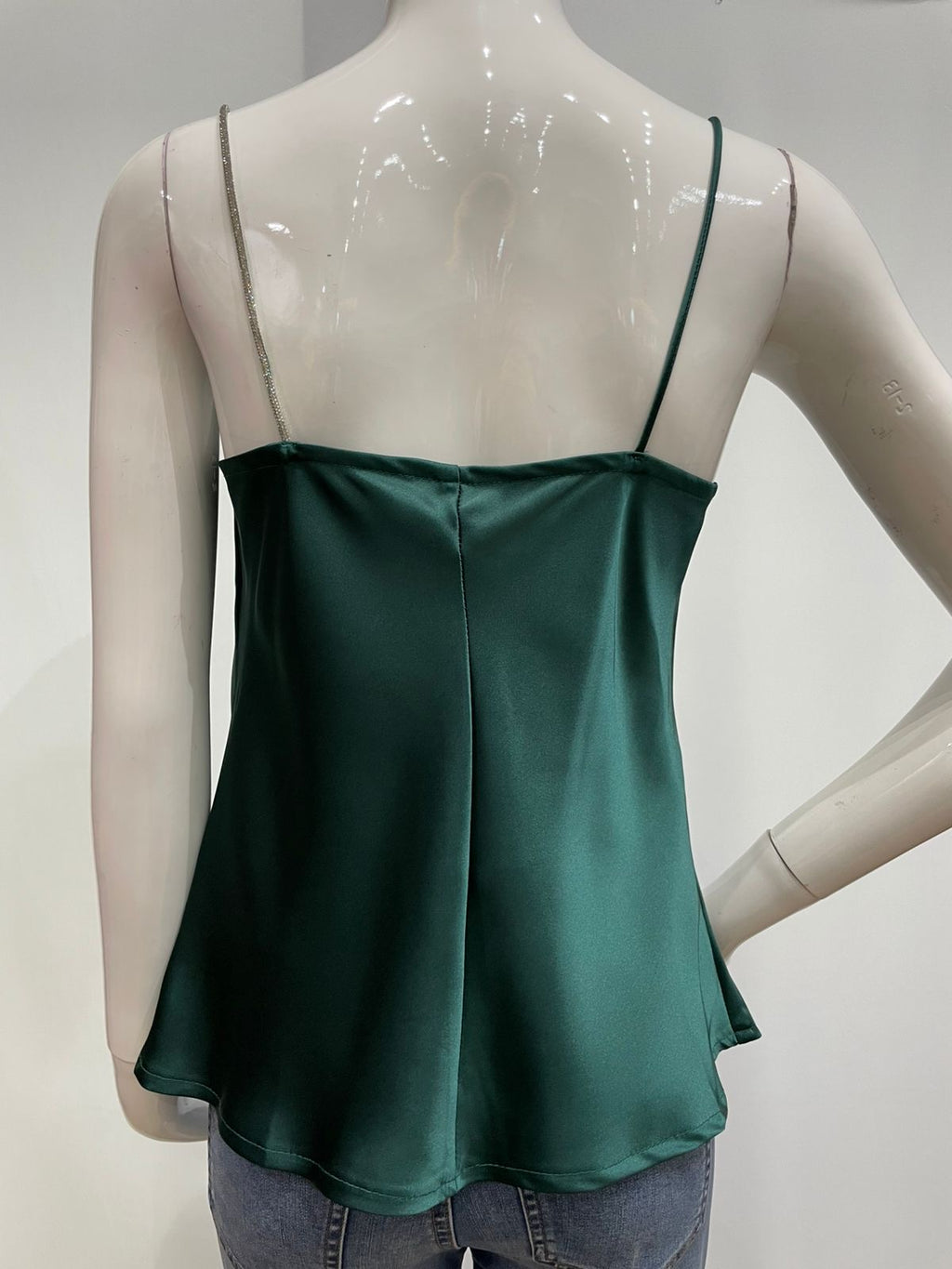 Blusa tirante brillante