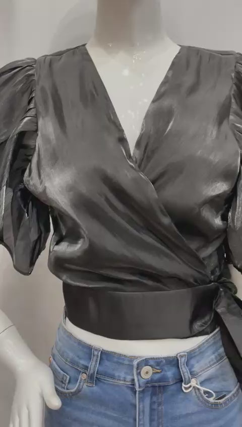 Blusa negra elegante